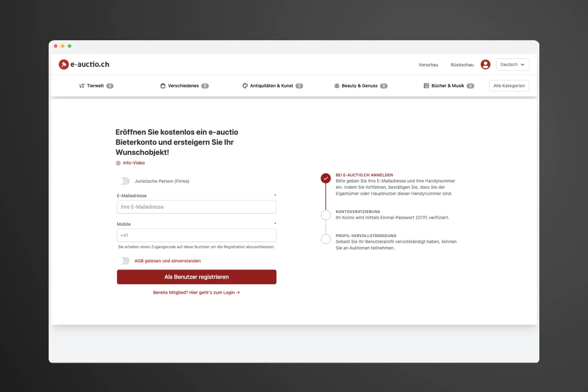 e-auctio | Digitale Gant Auktionen für die Schweiz - Image 1